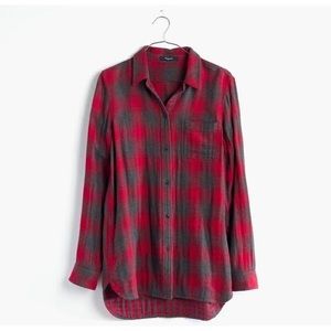 Madewell Ex-Boyfriend Shirt in Lansing Plaid Small